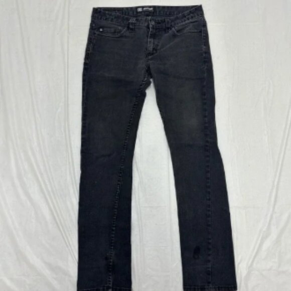 DC Domperre Black Wash Denim Jeans Skinny Fit Low Rise Grunge‎ Style 31x32 - Picture 1 of 6